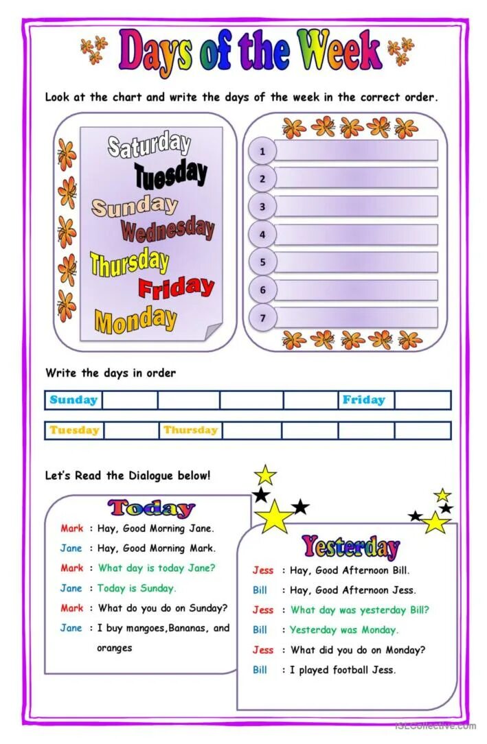 Favourite day of the week. Days of the week задания. Дни недели Worksheets. Days of the week Worksheet. Дни недели Worksheets for Kids.