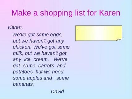 We haven t got potatoes