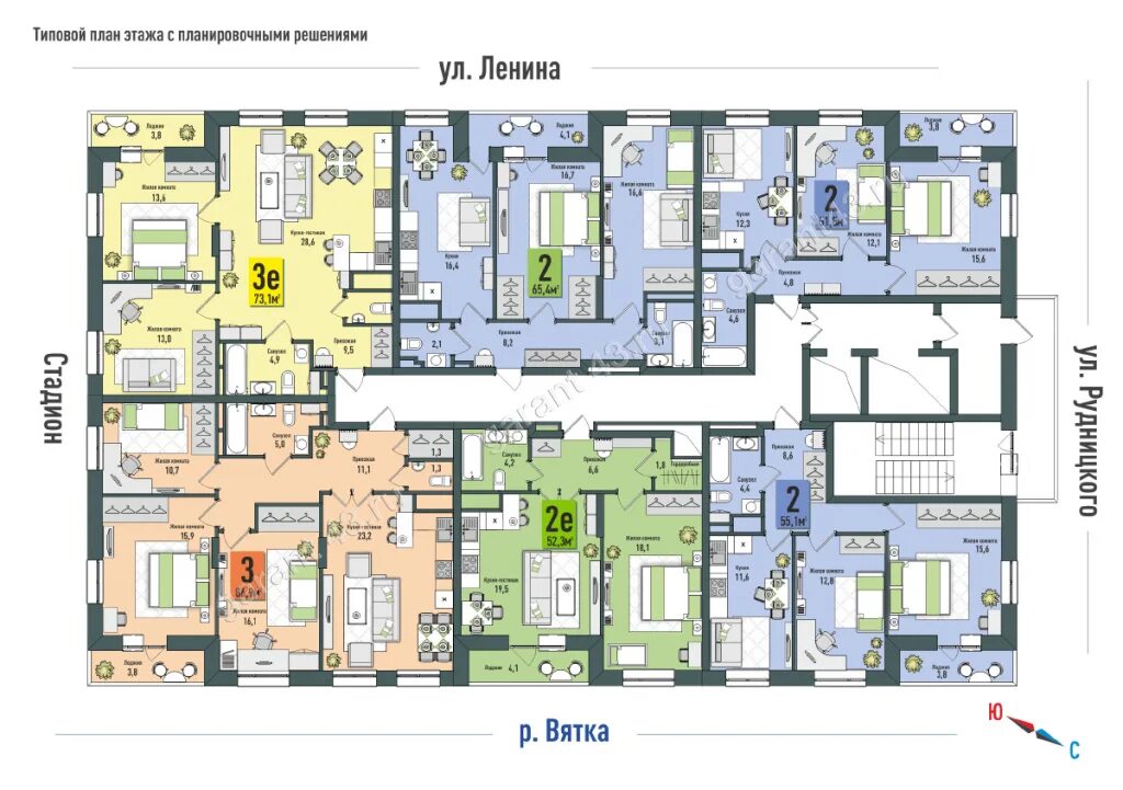 Сколько квартир в кирове. Рудницкого 12 Киров планировки. Грин Сити Киров Рудницкого 12. ЖК Грин Сити Киров. Ленина 196а Киров планировка.