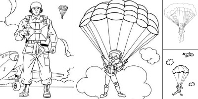 раскраска вдв для детей