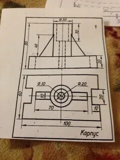 Разрез корпуса