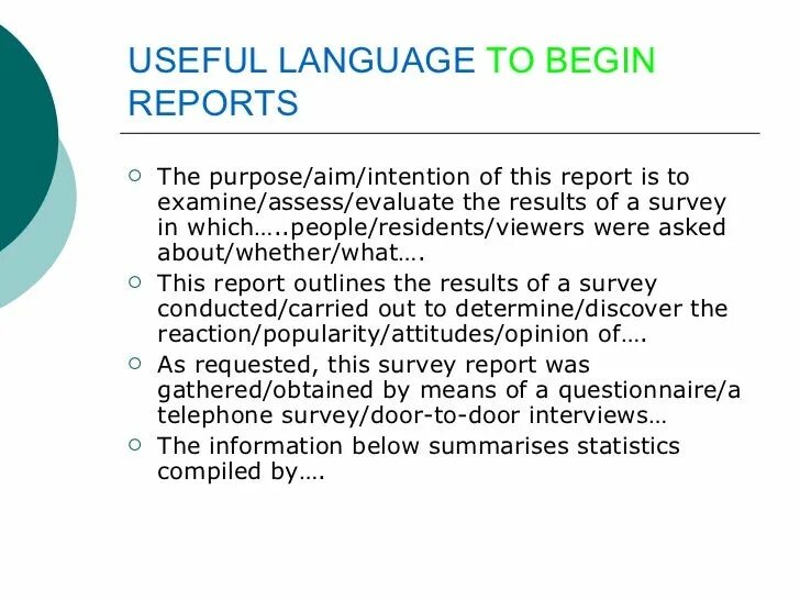 A Report on a Survey. Survey Report Sample. How to write Survey.
