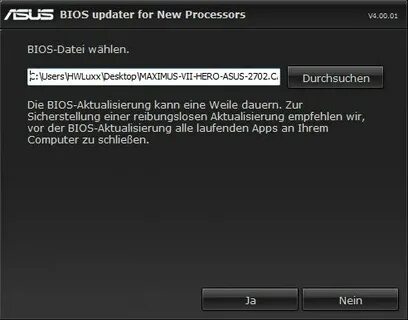 Asus bios update