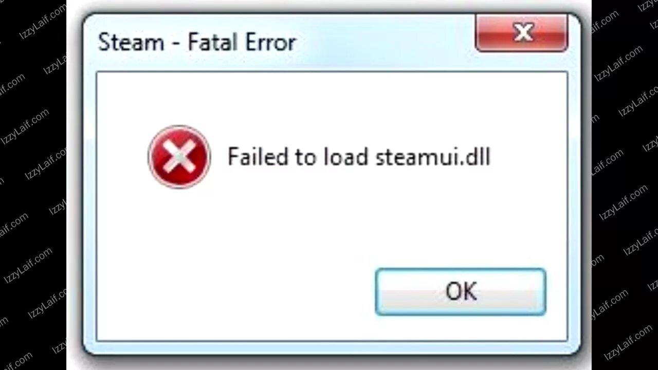 Ошибка Steam Fatal Error. Failed to load. Error в стим. Failed to load steamui.dll.