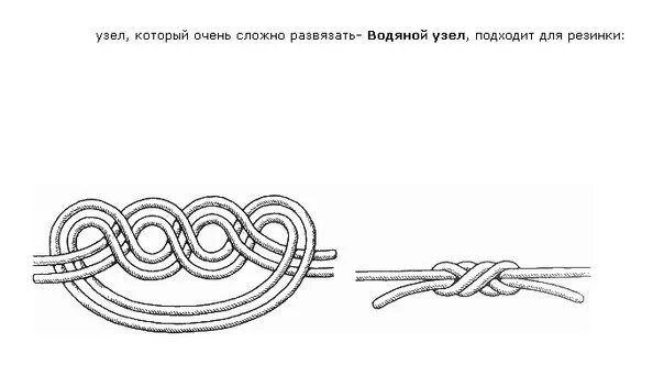 Как завязать эластичную нить на браслете
