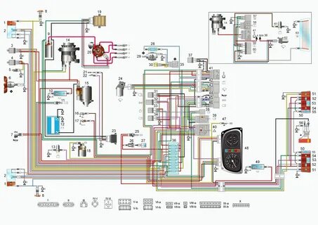 Схема электрооборудования автомобиля ЗАЗ-1102 "Таврия" - Электропортал