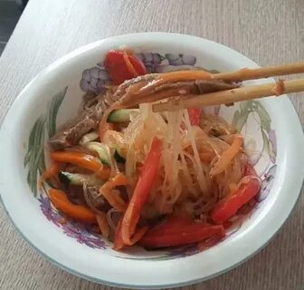 Фунчоза с овощами калорийность