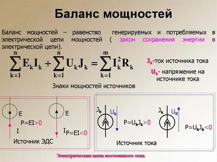 Электрическая мощность постоянного тока