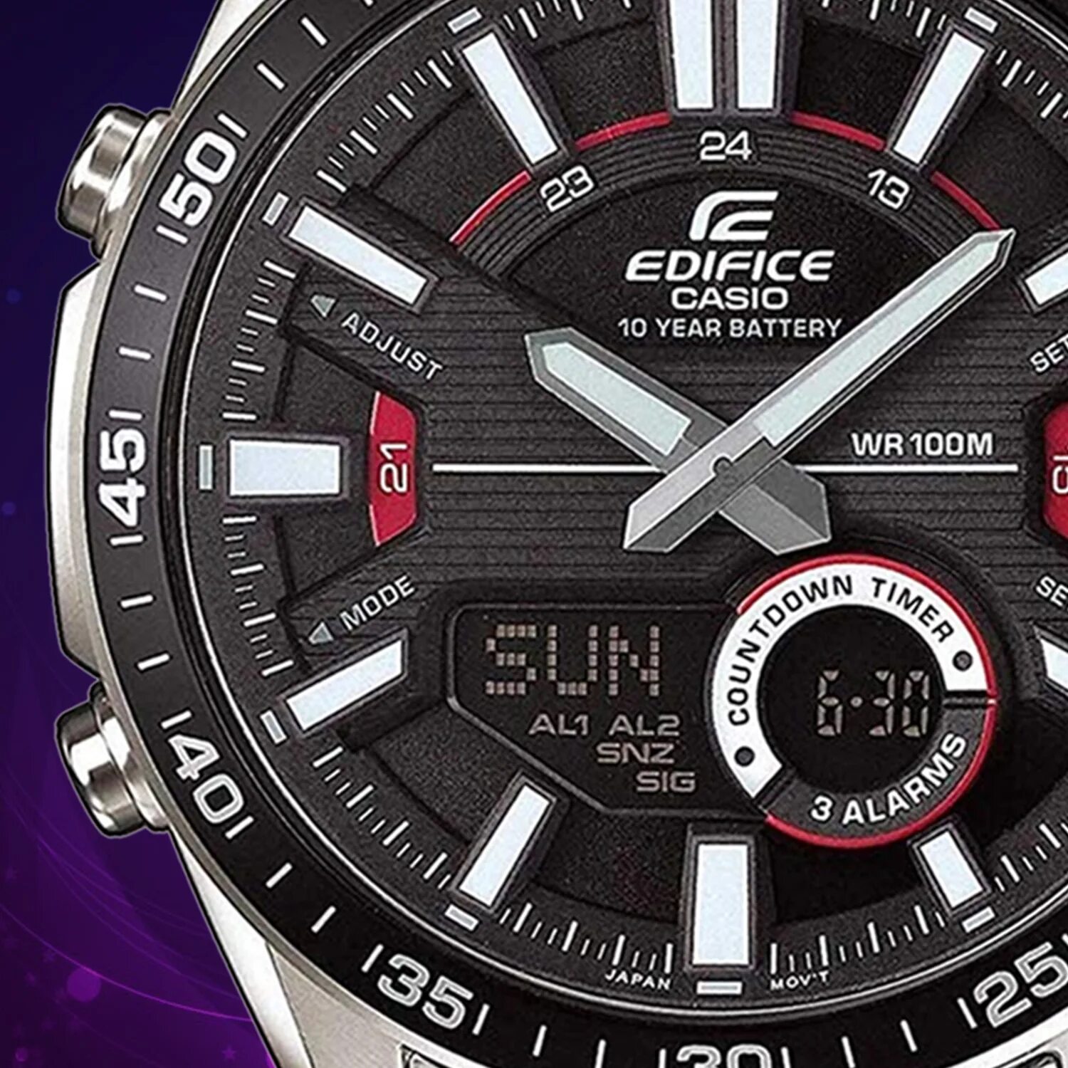 Как настроить часы edifice. Edifice EFV c100.