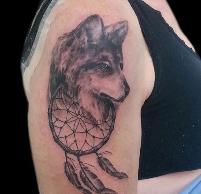 Тату волк и ловец снов на руке. Тату ловец снов с волком для мужчин. Ловец снов с медведем тату. Волк на руках у человека. Тату ловец снов с волком.