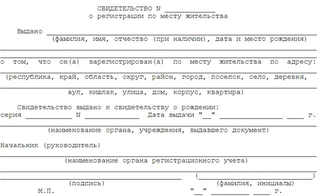 Свидетельство о регистрации по месту жительства (форма №8). Справка о прописке ребенка. Справка о регистрации ребенка по месту жительства. Справка 8 образец.