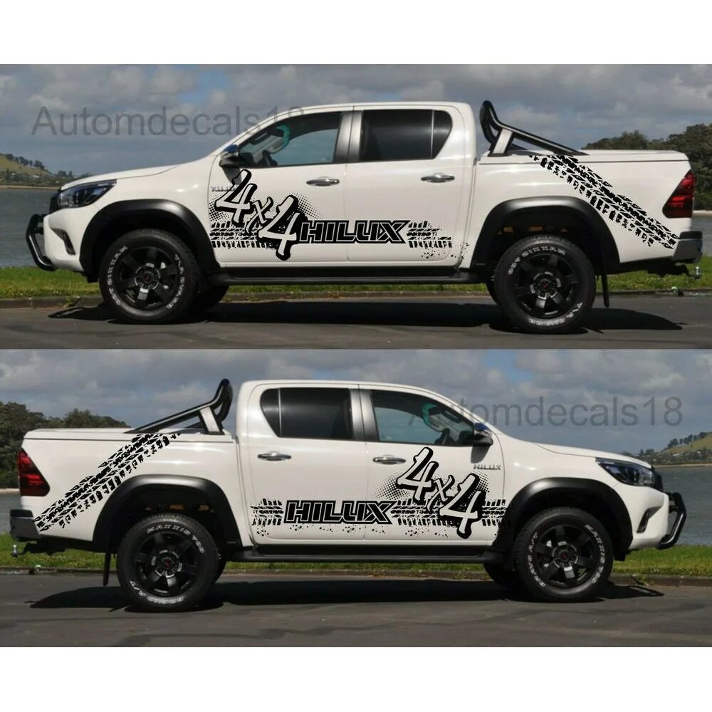 Pick back up. Hilux наклейка. Наклейки на Хайлюкс пикап. Оригинальные виниловые наклейки на Тойота Хайлюкс. Toyota Hilux Stripes Stickers for Side.