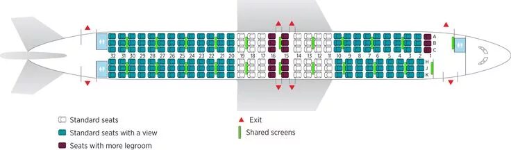 Seat Map and Seating Chart RwandAir Boeing 737 800 Fleet, Boeing, Map