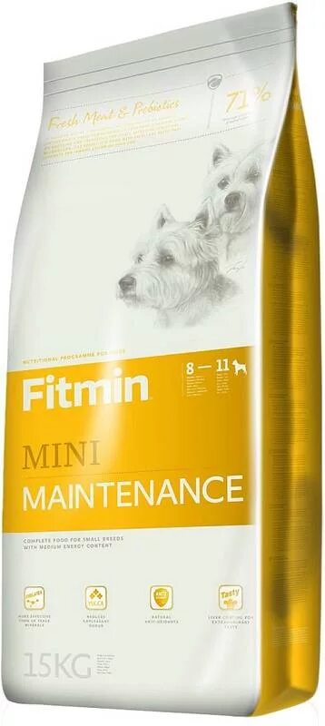 Корм для собак Fitmin Mini Maintenance. Корм премиум Fitmin для собак. Firmin корм для собак мелких пород. Корм Фитмин для собак средних пород.