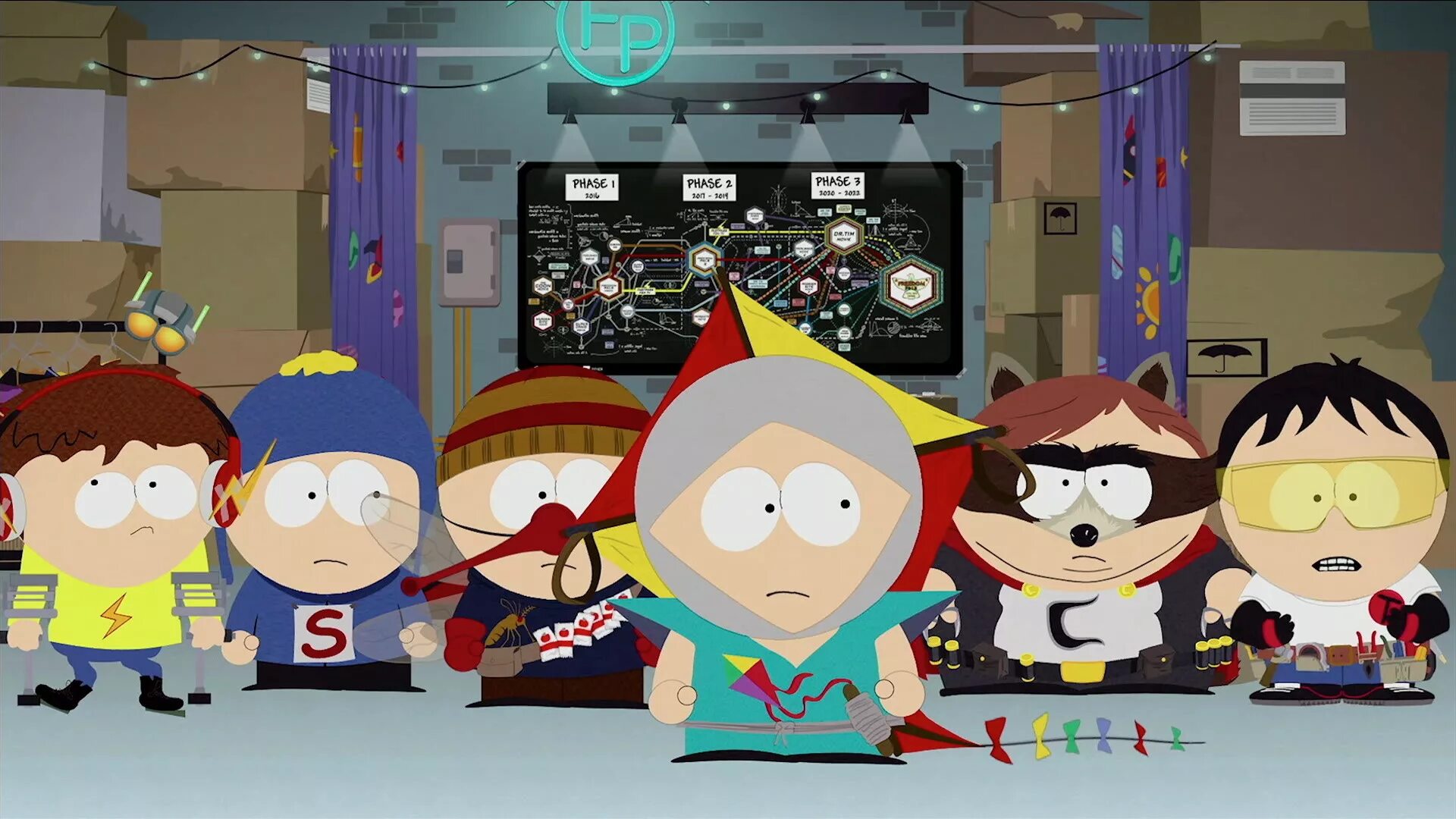 Южный парк игра 2024. КАРТМАН South Park whole. South Park the Fractured but whole. South Park Fractured but whole Кенни. Хирохито Южный парк.