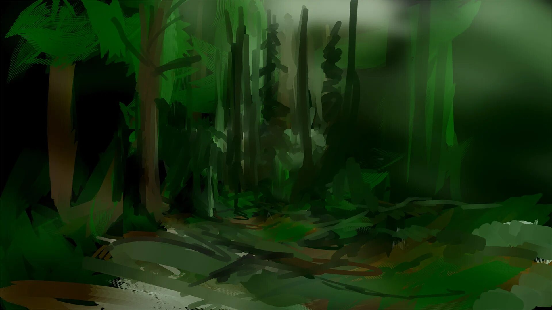 Animated forest show
