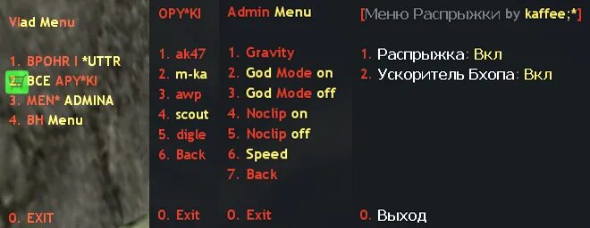 Забиндить меню в кс 1.6. Admin menu amxx. меню администратора в кс. бинд на админ меню. как в кс один 1 6 прописать админ меню.