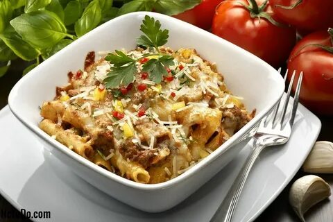 Макароны с мясом в духовке