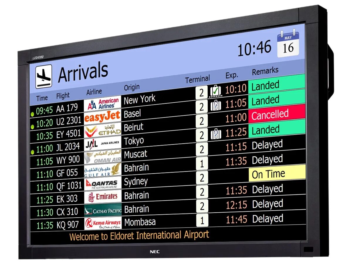 Flight information display system тема