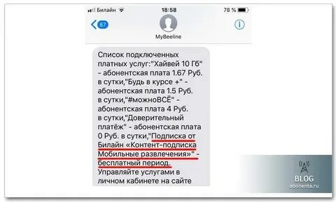 Как узнать платные подписки на номере