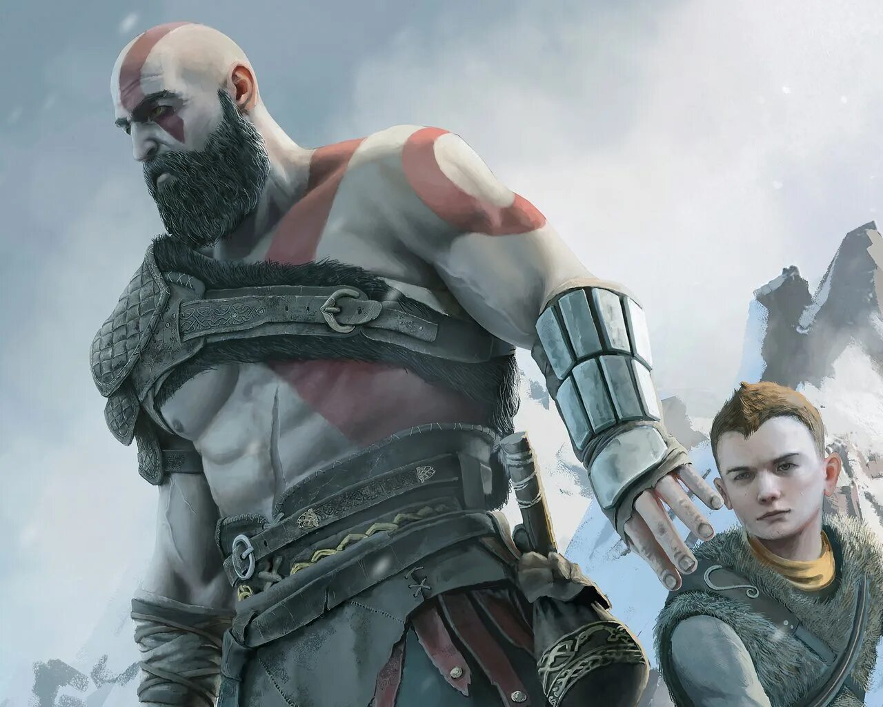Кто озвучивал кратоса 3. Кратос God of War 2018. Кратос God of War 4. God of War 2018 Кратос и Атрей. God of War игра 2018 Кратос.