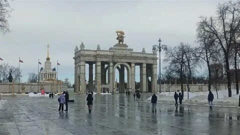 Вднх в москве в марте