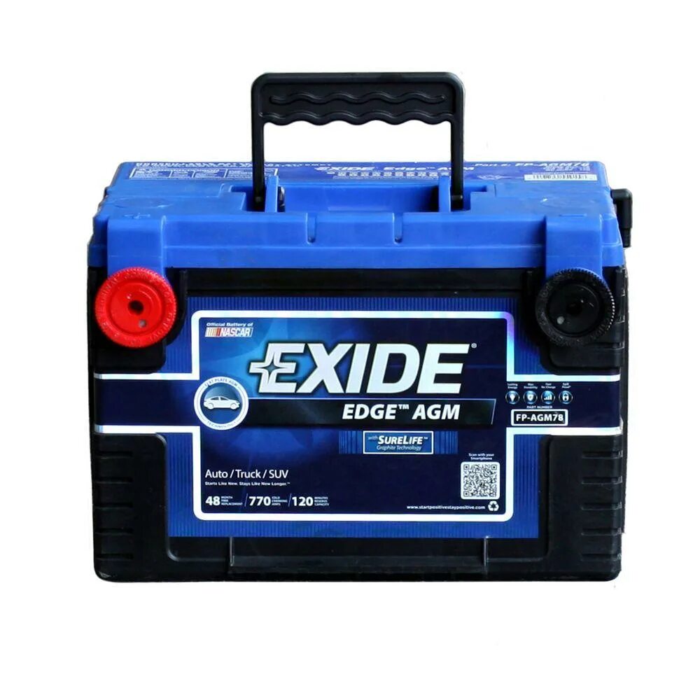 Exide. Exide Battery. Exide AGM. AGM Battery Group Size.