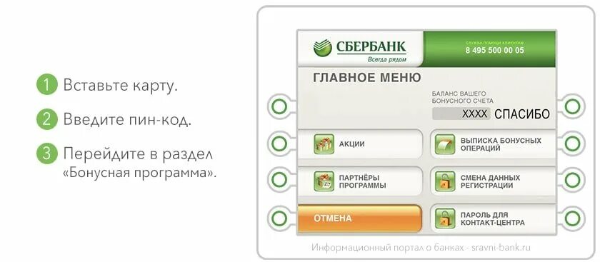 Бонусы спасибо через Банкомат. Баланс Сбербанк Банкомат. Как узнать баланс в банкомате Сбербанка. Баланс карты Сбербанка через Банкомат.