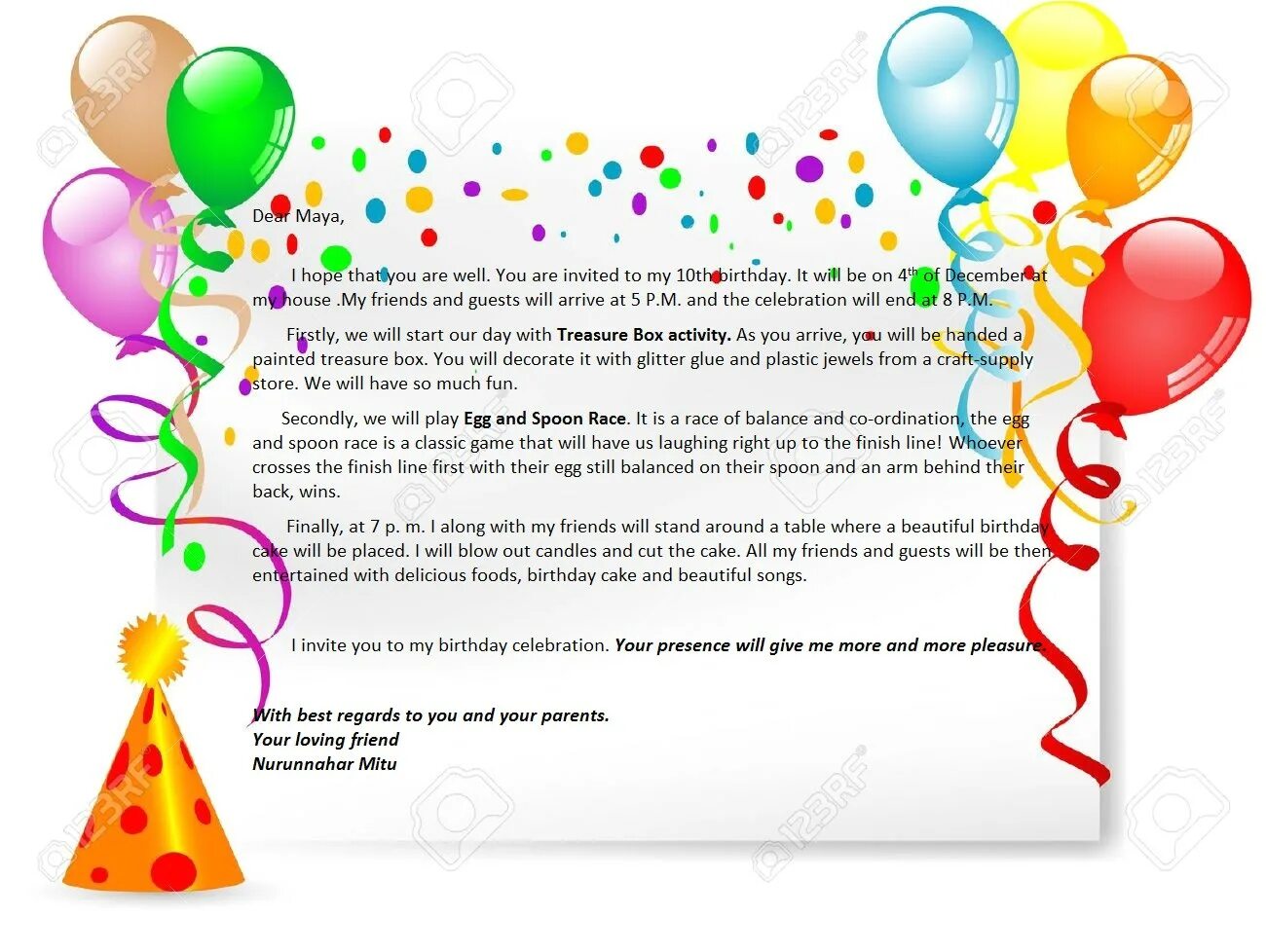 My friend invited me party. Invitation letter for birthday party. письмо про birthday party. invitation letter birthday party. birthday invitation letter.