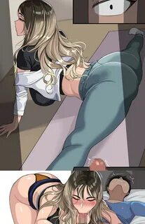 Onee-san doing yoga 