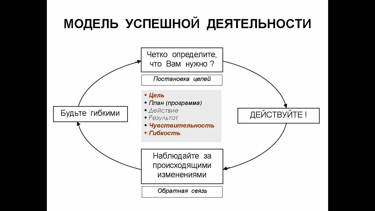 Модель успешной деятельности