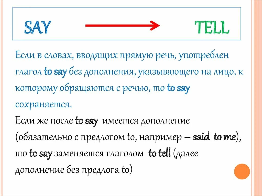 Say tell. Say tell правило разница. Tell или say в английском языке. Say to tell разница. Say says в чем разница