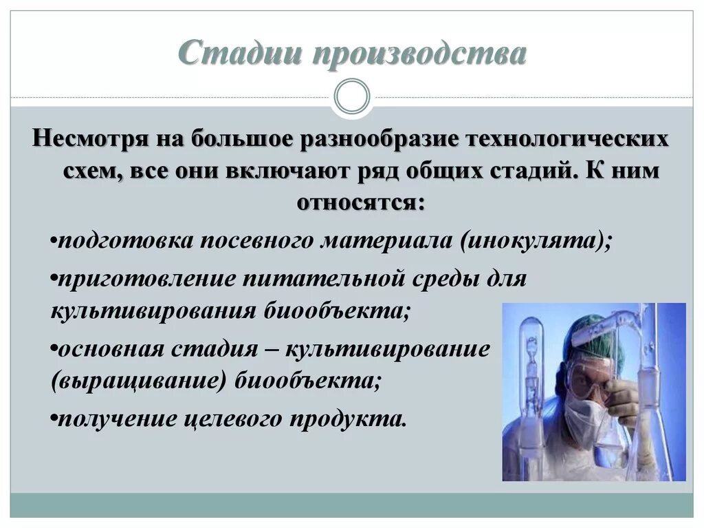 Стадии производства. Все стадии производства. Заключительная стадия производства.