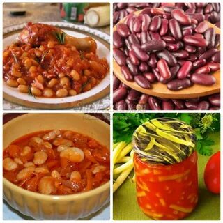 Закуска на зиму с фасолью и овощами