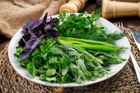 Какая зелень добавляется