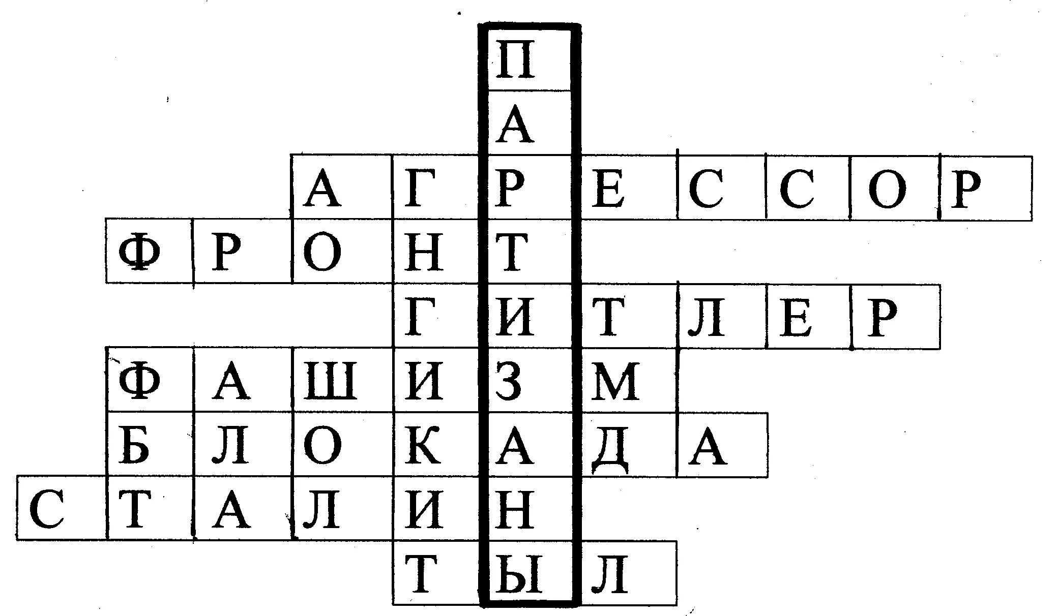 Армейский кроссворд. Кроссворд на тему ВОВ.