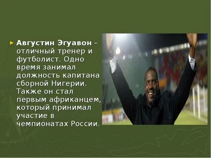 План описания нигерии