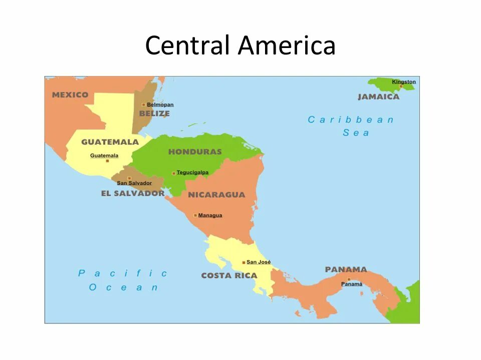Центральная америка какие страны. Столицы центральной Америки. Столицы государств центральной Америки. Страны центральной Америки список. Мексика и Центральная Америка страны.
