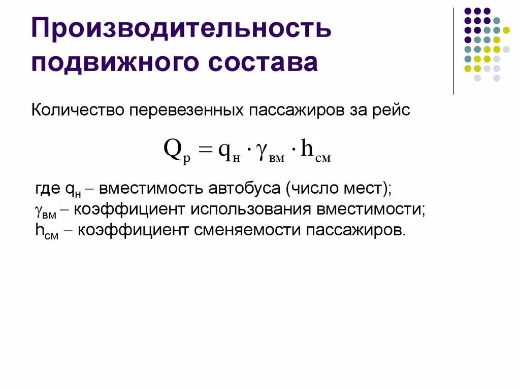 Суточный объем перевозок пассажиров формула. Суточная производительность автобуса. Производительность автобуса формула. Производительность подвижного состава формула.