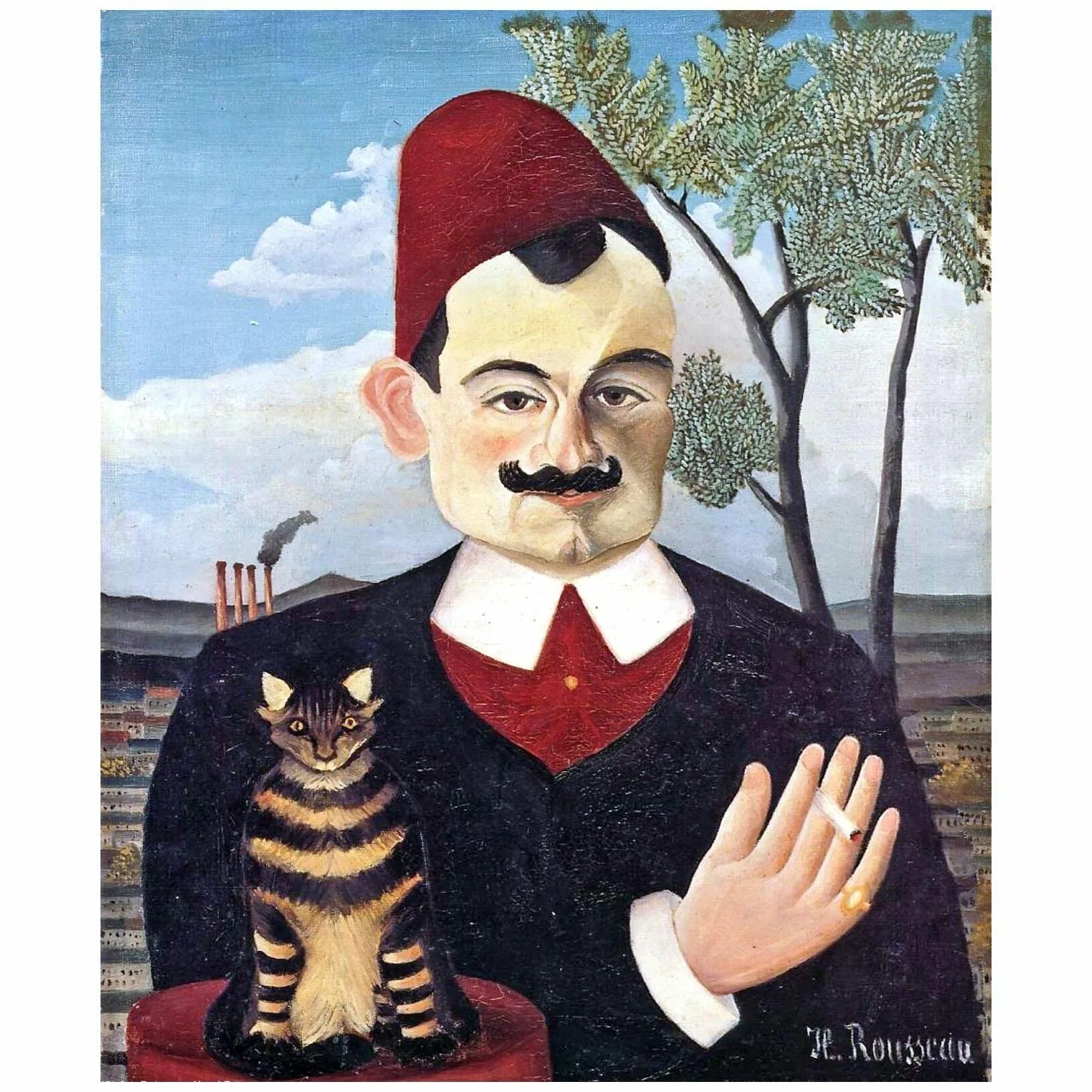 1910. анри руссо (1844-1910). анри руссо, портрет-пейзаж, 1890г. анри руссо (1844-1910). аполлинер гийом портрет анри руссо.