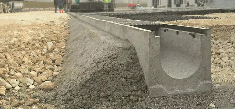 14. Крепления водоотводных лотков. Лоток водоотводной дренажный 1000*145*60. Крепления водоотводных лотков. 170.