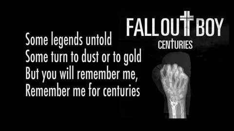 Песня centuries fall out boy