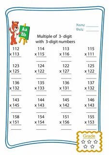 Numbers 3 grade