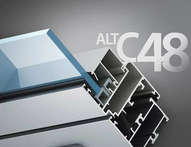 Алютех alt c48. ALUTECH alt c48 двери. ALUTECH alt c48 — алюминиевый профиль. Профильная система: alt c48. Холодный алюминий купить