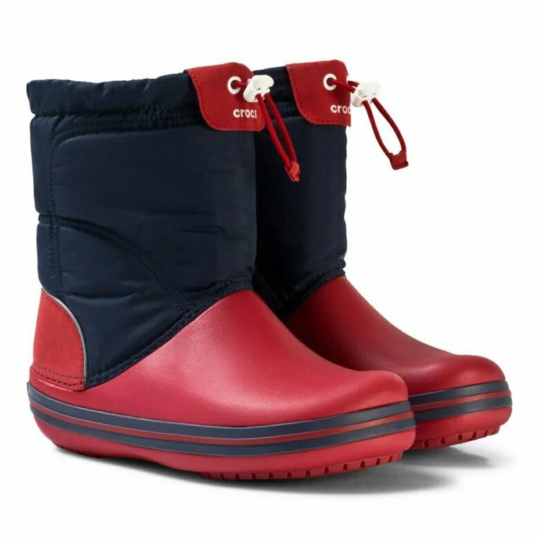Теплые детские сапоги на зиму. Сапоги lodgepoint crocs. crocband lodgepoint boot. крокс сапоги красные зимние. сапоги crocs crocband.