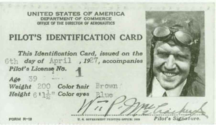 Commercial license. Pilot License. USA Pilot License. Commercial Pilot License. ID-Card Pilot фото.
