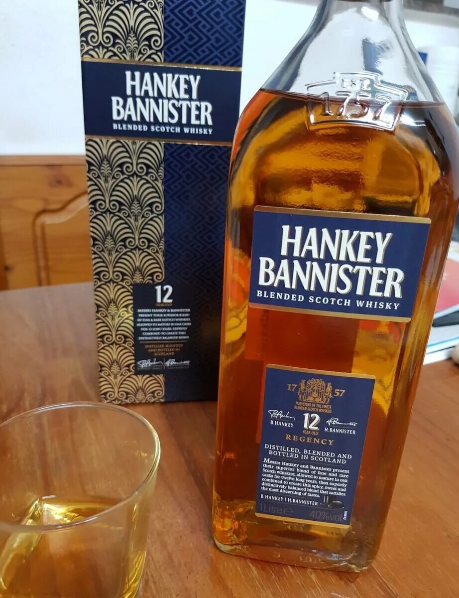Виски Хайнекен Баннистер. Ханки Баннистер виски. Виски "Hankey Bannister" Original, 1 л. Ханки баннистер