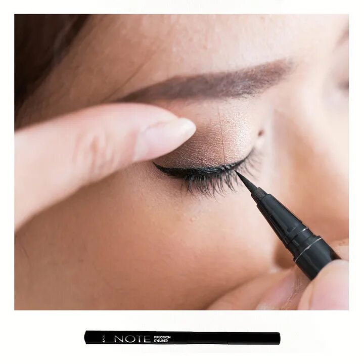 Eyeliner отзывы. Подводка для глаз маркер Precision лама 59104-03. Подводка Note. Подводка для глаз ноут Косметик. Как краситься подводкой фломастером.