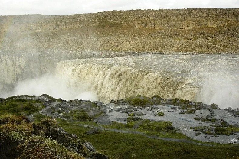 Какой самый мощный водопад. Водопад Деттифосс Исландия. Водопад Деттифосс Прометей. Самый мощный в Европе водопад Деттифосс. Водопад Хафрагильсфосс.
