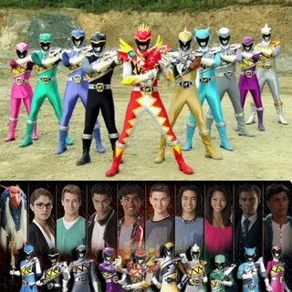 Power Rangers T24 Dino Super Charge (2016) Бумажные Игрушки, Веселые Картин...